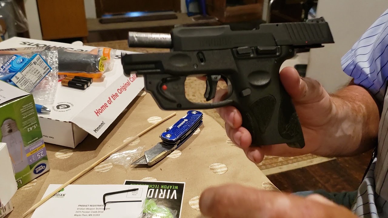 Taurus G2C with laser How to easily sight in your laser from Viridian