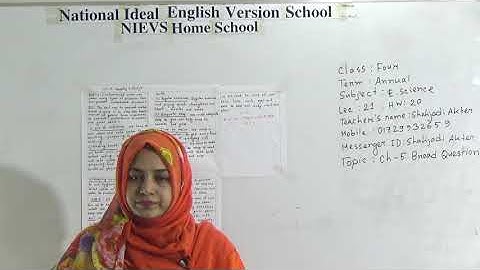 Class: Four, Subject: Elementary Science (Lecture: 21, H.W: 20), Topic: Ch-5 Broad Question