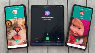 WhatsApp Real vs Fake / Incoming Call Messager Samsung Z Fold 3 & Note 20/10