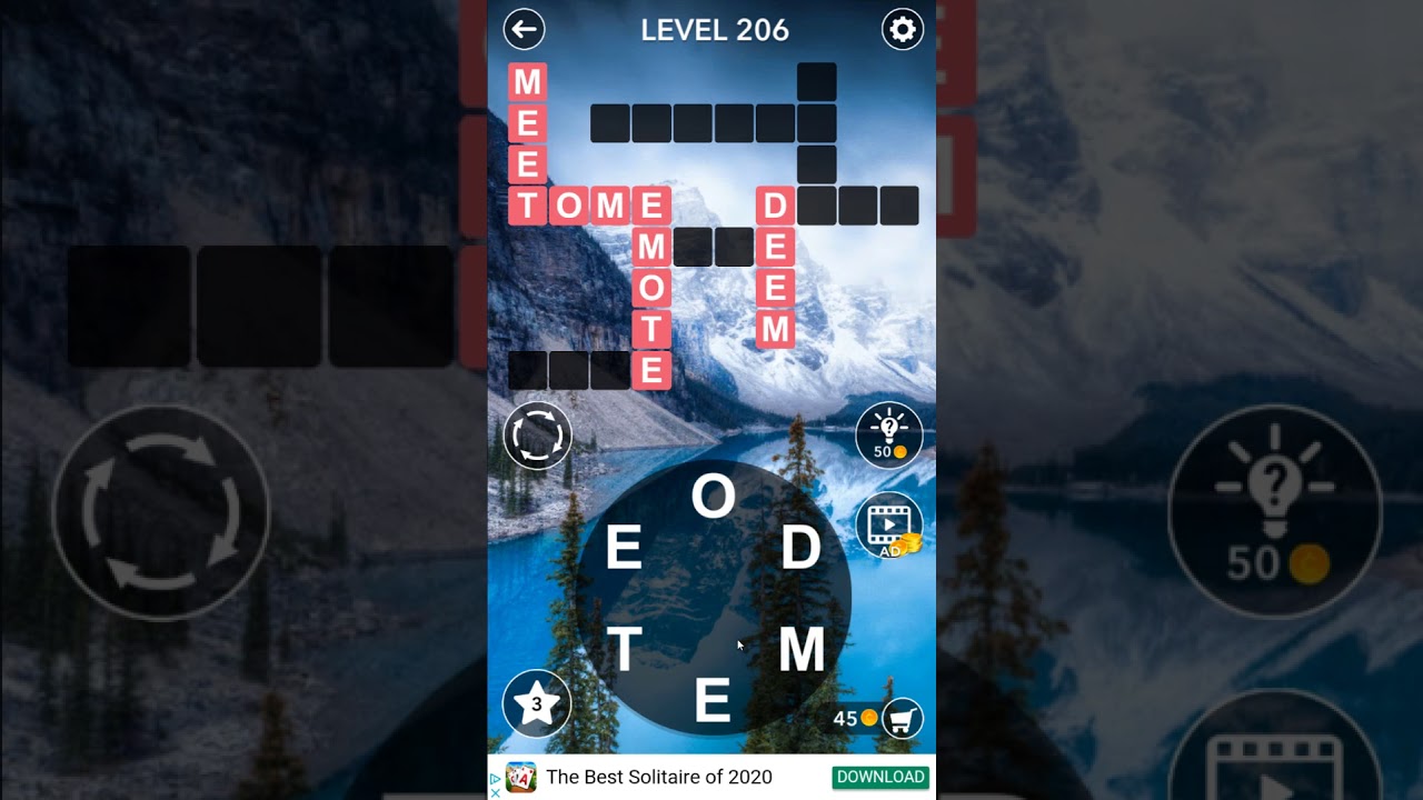 Word Crossword Search level 206