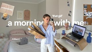 my 5:30am morning routine | small business & WFH productivity tips  ☕