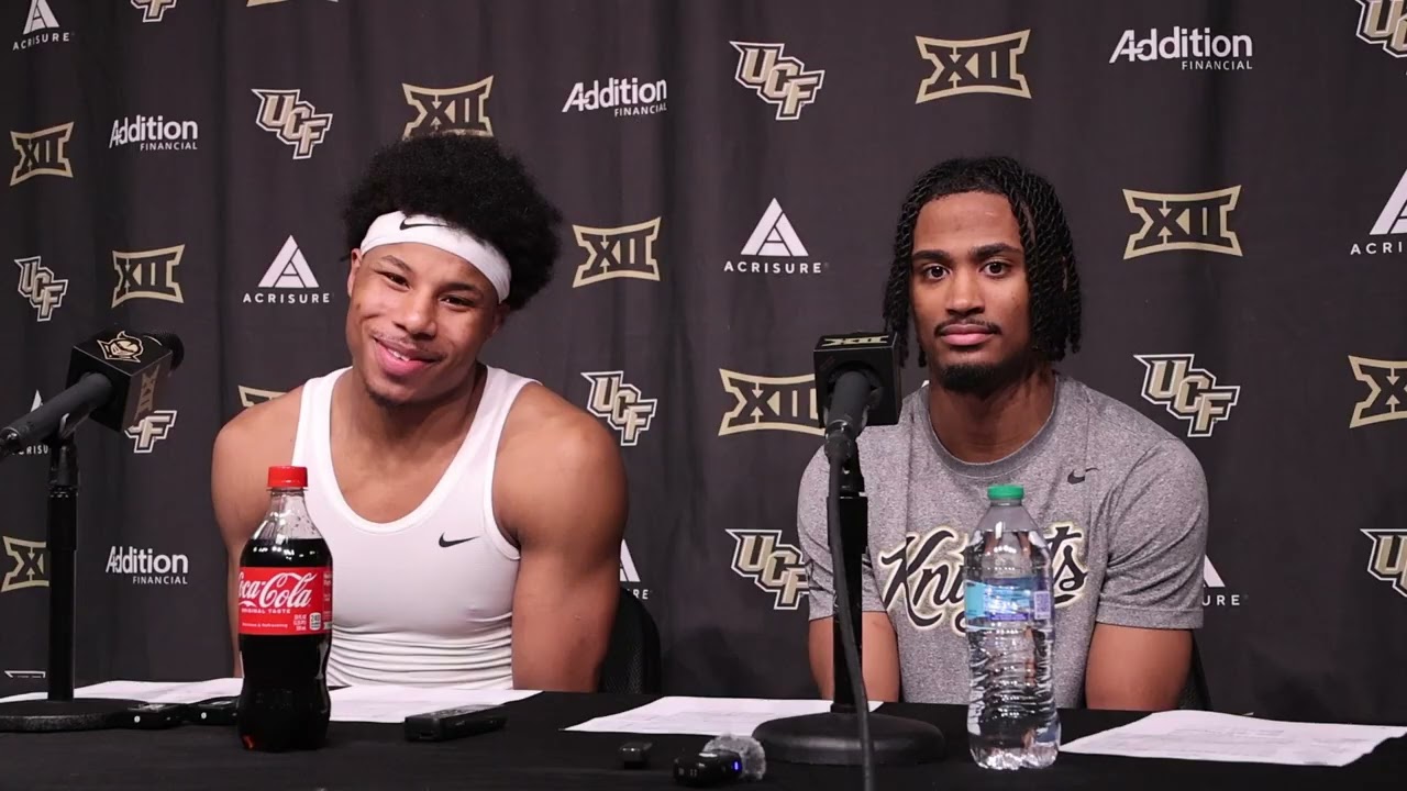 UCF 81, Канзас 75 - Пресс-конференция с участием Джеймичела Стиллвелла и Темуса Фулкса ⚔️🏀