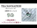 【うめ】優しい口当たりの国産紅茶に、梅の甘い香りを合わせました。（TEA NAVIGATIONギフトシリーズ　SAMURAIセットで限定販売）