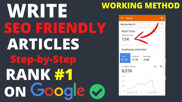 How to Write SEO FRIENDLY ARTICLE on WordPress/Blogger (2022) - Rank #1 on Google (SEO Optimization)