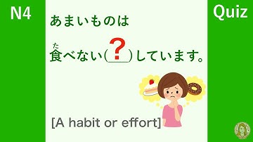JLPT N4 Grammar [A habit or effort(ように/ために/ままに/ことで)]| Learn Japanese