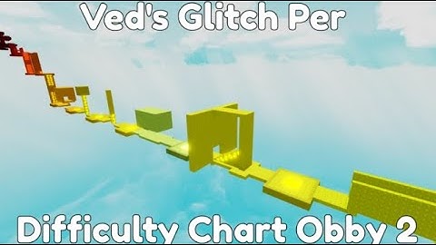 Veds Glitch Per Difficulty Chart Obby 2 (All stages & Towers)