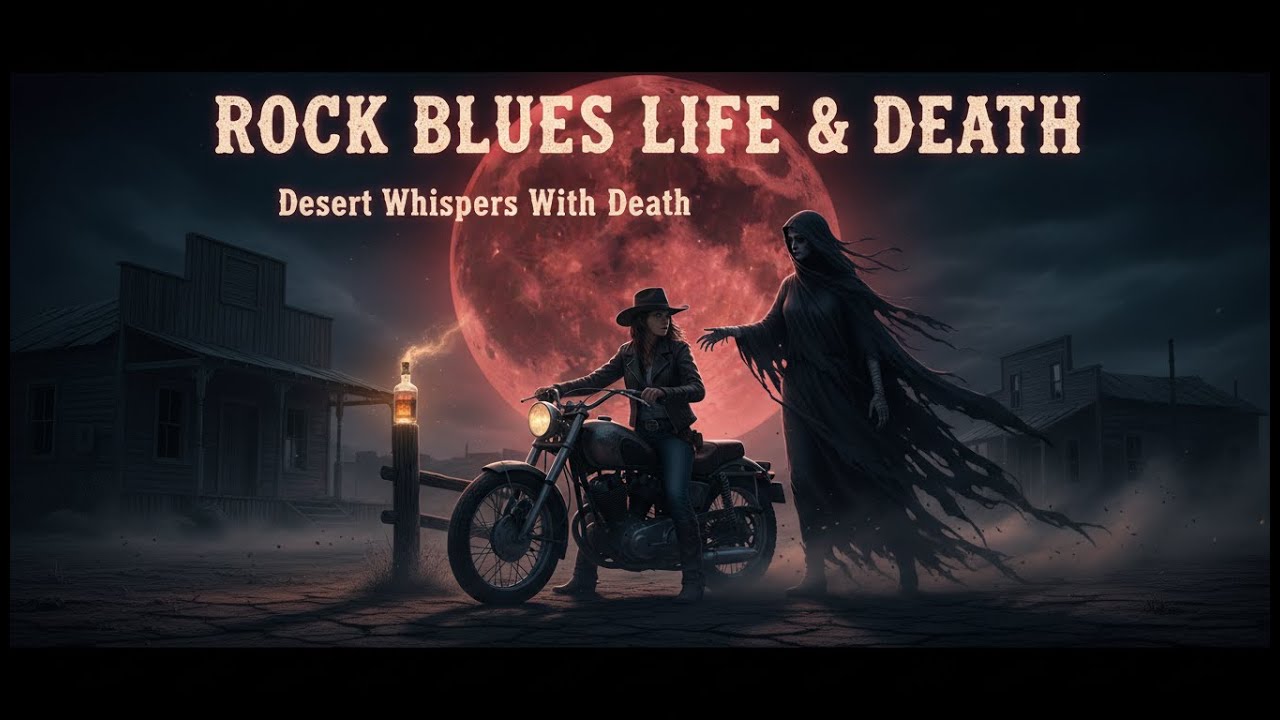 Rock Blues Life & Death 🌙🥃 | Desert Whispers With Death | Dark Country Western Night