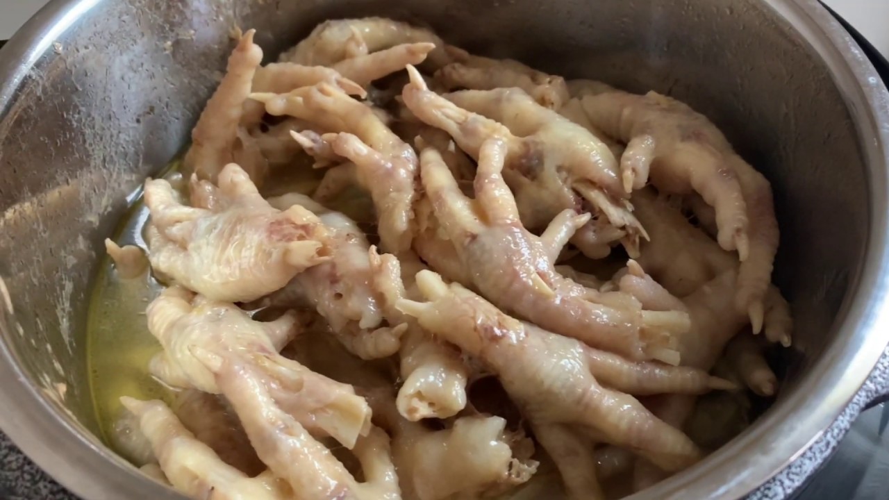 Qhia ua ko taw qaib kib noj Stir fry chicken feet YouTube