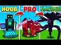 MINECRAFT NOOB vs PRO vs HACKER BOSSES!