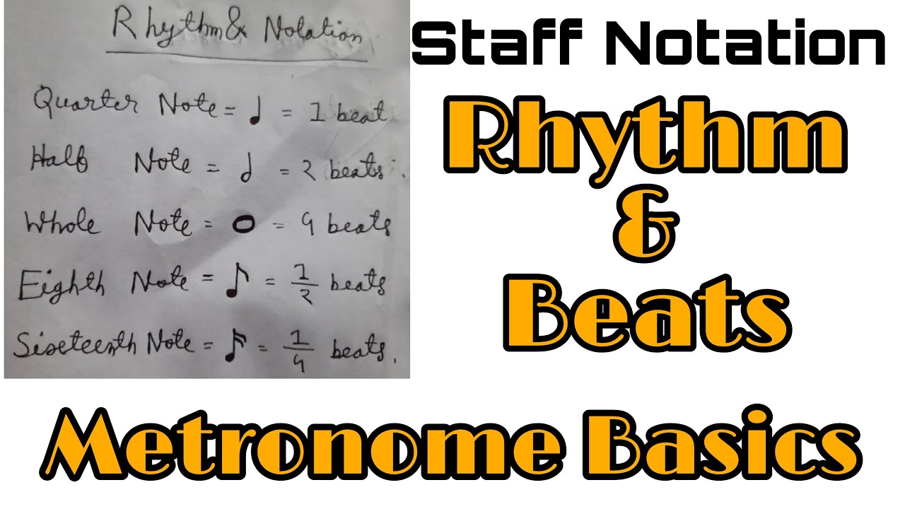 Music Rhythm and Notation Lesson & Metronome Basics In Hindi YouTube