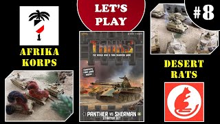 TANKS #8 Desert Rats Vs. Afrika Korps Battle report.  Let's Play!