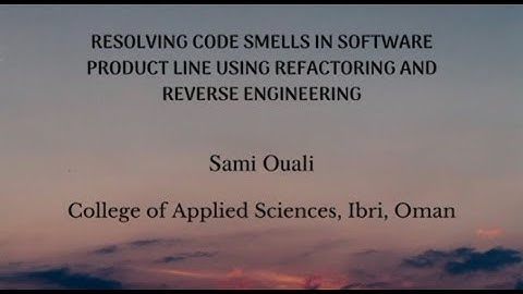 Resolving Code Smells in Software Product Line using Refactoring and Reverse Engineering