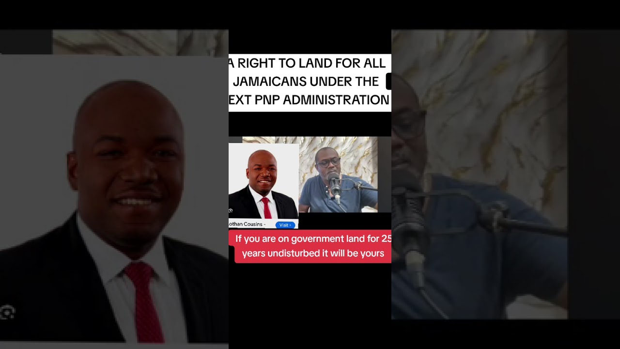 ALL JAMAICANS ON GOVERNMENT LANDS UNDISTURBED FOR 25 YEARS AND OVER IT WILL BE YOURS 