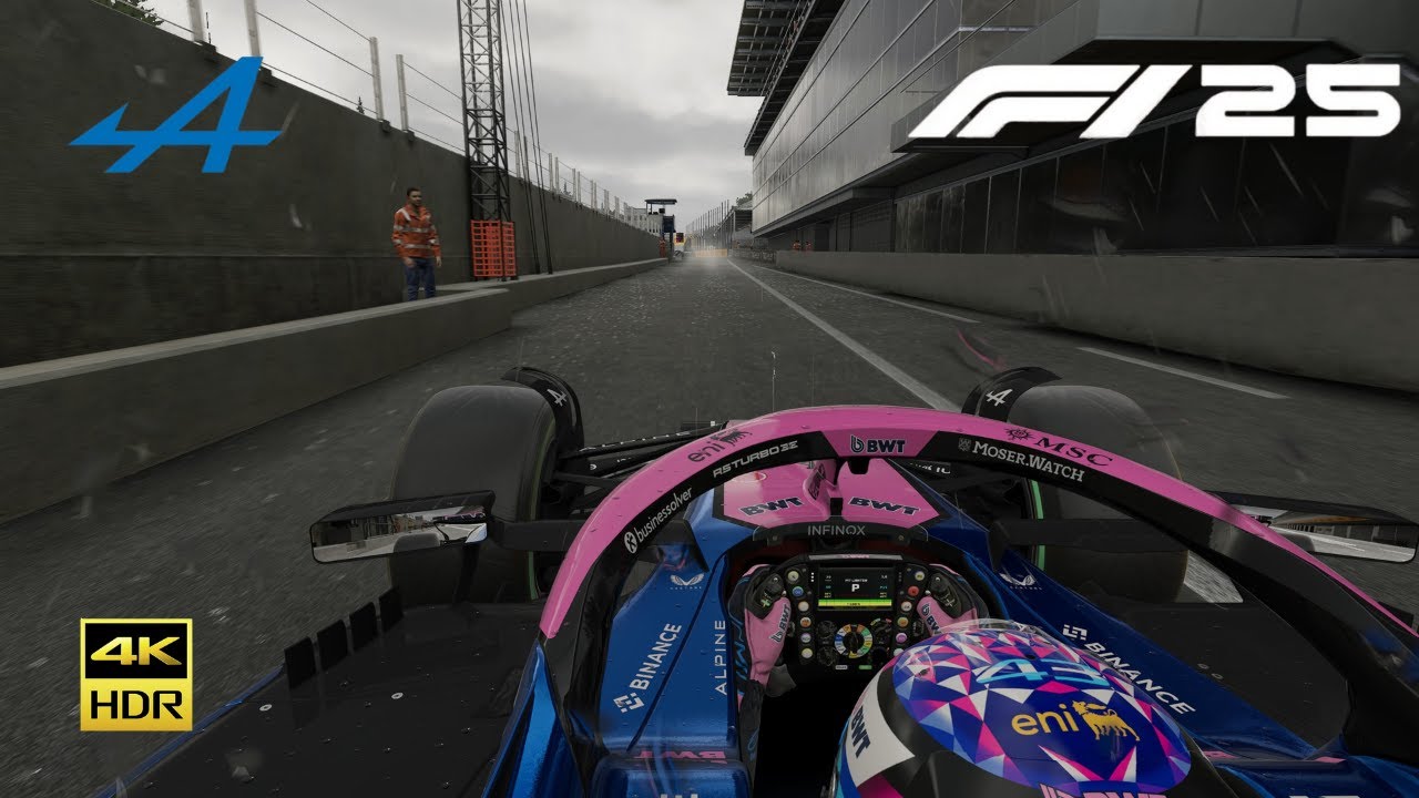 Franco Colapinto´s Alpine A525 - Monza GP Race | F1 25 Steering Wheel Gameplay