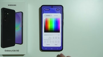 Samsung Galaxy A36 5G: How to Change Lock Screen Clock (Font, Color, Size, Style)