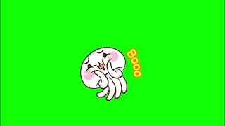 ✔️GREEN SCREEN EFFECTS: jellyfish boo emoji
