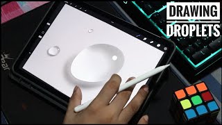 Drawing droplets - Procreate - Digital art