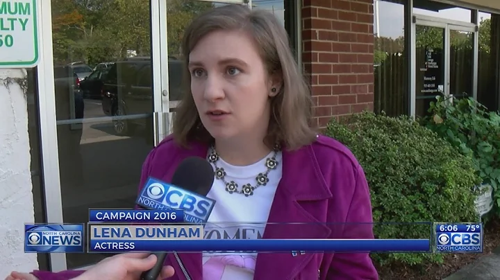 Lena Dunham campaigns in Cary for Clinton