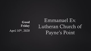 2020 4 10 Good Friday