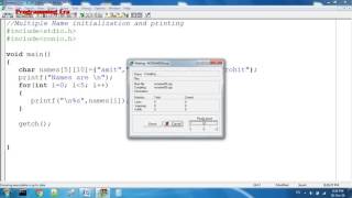 How to Create String Array in C programming How to Create String Array in C programming