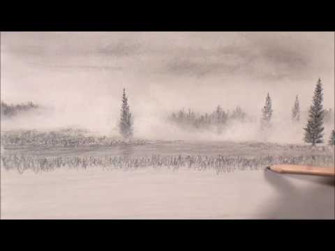 Drawing The Weather: Foggy Landscape part 1