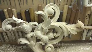 Резьба по дереву . Неорусский стиль. Wood carving Neo-Russian style #woodcarving #резьбаподереву