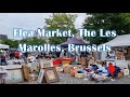 Flea market the les marolles neighbourhood brussels  walking around