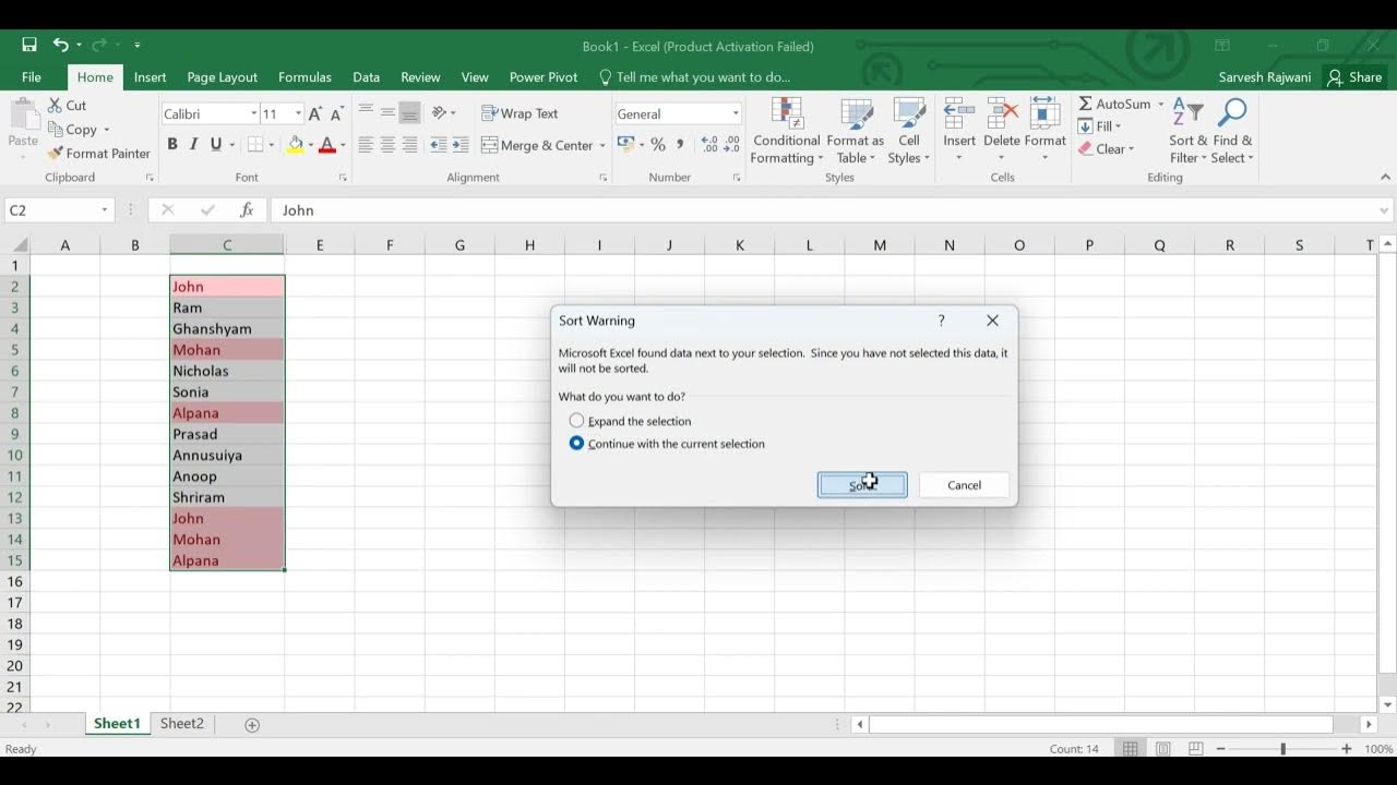 How to find duplicate values in Excel?Conditional Formatting - YouTube