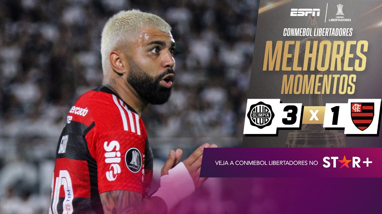 Gol e melhores momentos Flamengo 1x0 Olimpia pela Libertadores