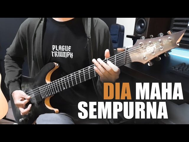 UNGU - Dia Maha Sempurna (Full Guitar Cover) Instrumental + Lirik | Lagu religi paling metal 🤟🏻 class=