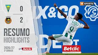 Resumo: Estoril 0-2 Rio Ave (Liga 26/27 #3)