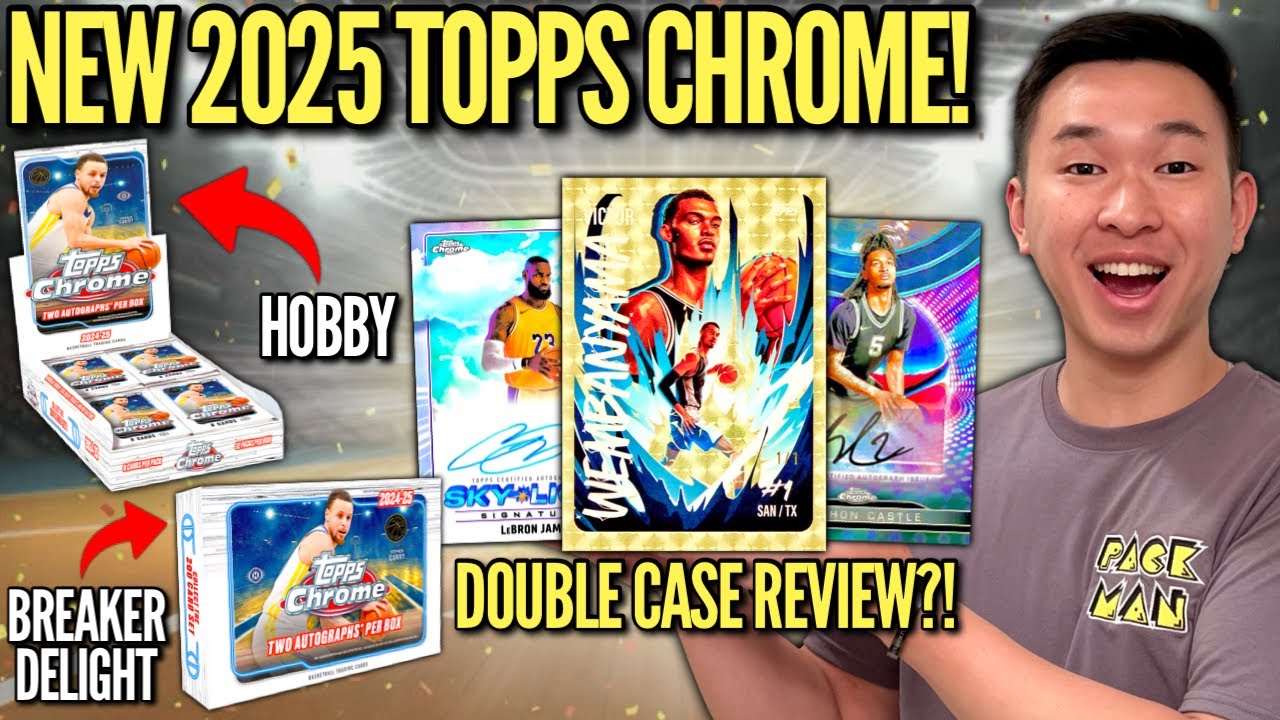 TOPPS CHROME IS BACK FOR 2025! 😱🔥 2024-25 Topps Chrome Basketball Hobby & Breaker Delight Box Review