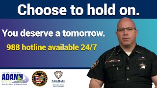 Sheriff Orvis Campbell offers hope and support for suicide prevention.