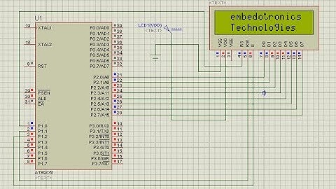 lcd interfacing with 8051 microcontroller- tutorial 3