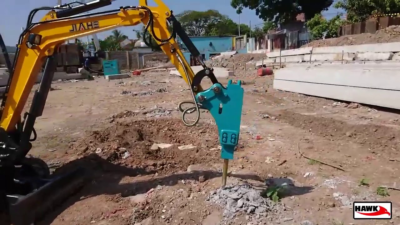 Hydraulic breaker for mini excavator YouTube