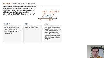 Geometry 6-8 Applying Coordinate Geometry: Problem 2 - Using Variable Coordinates