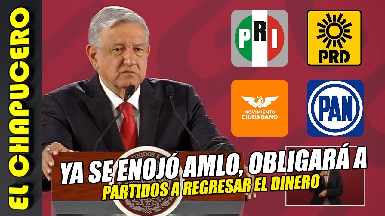 AMLO molesto porque INE aprobó al PRI y al PAN ¡2 mil mdp! Los obligará a regresar el $$$ amlodipine mg