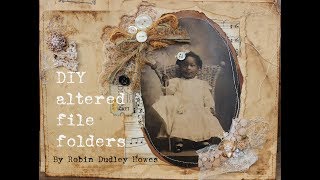 DIY Altered Bohemian File Folder mini tutorial