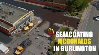 Sealcoating Mcdonalds in Burlington Ontario