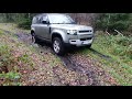 Test drive New Land Rover Defender 2020 stuck in the mud