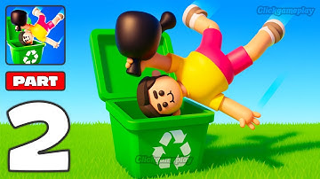 Lazy Jump Gameplay Walkthrough Part 2 - Tutorial Stumble Ragdoll Character Jump (Android,iOS)