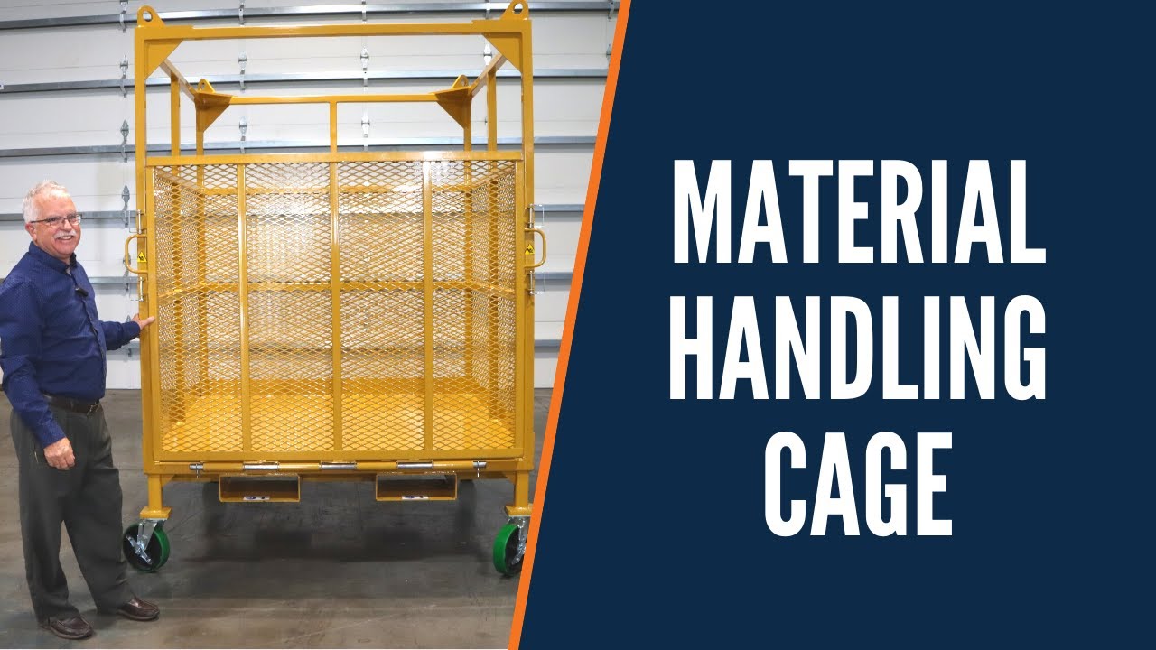 Material Handling Cage Move Loads to Upper Stories Material Handling Minute YouTube
