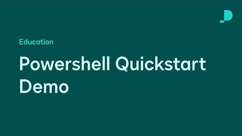 PowerShell Quickstart & Embedded Signing Demo | Developer Education