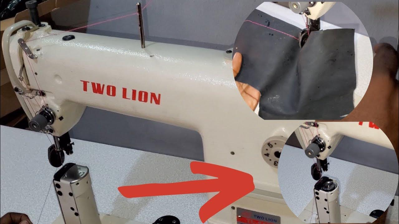 How to thread a post bed sewing machine YouTube