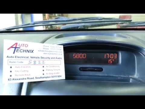 How to enter a Renault radio code.