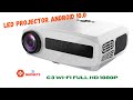 LED Projector Android 10.0 | C3 WiFi Full HD 1080P 300 Inch Big Screen | Support 60HZ Fresh Rate