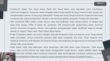 TUGAS 5 DASAR PEMROGRAMAN MOBILE | Introduction to React Native (Menjelaskan)
