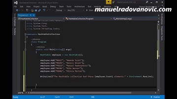 C# 6.0 Tutorial - Advanced - 27. Hashtable Non Generic Collection