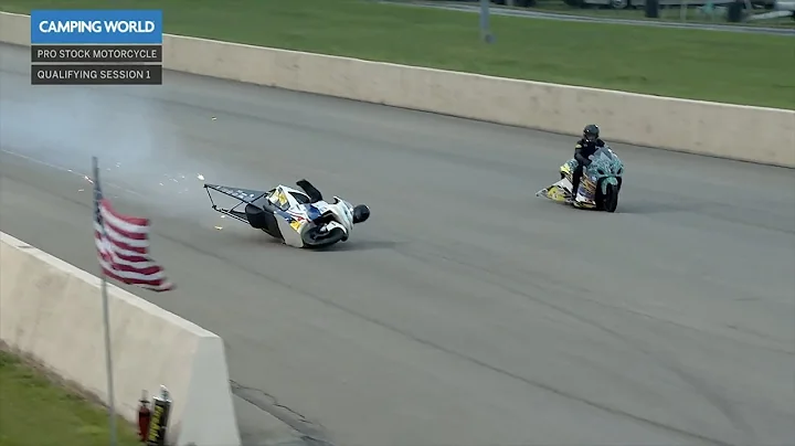 Kelly Clontz walks away from wreck in Norwalk