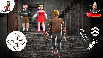 Play as Grandpa vs Rope Dolls vs Granny family ► funny horror granny game mod